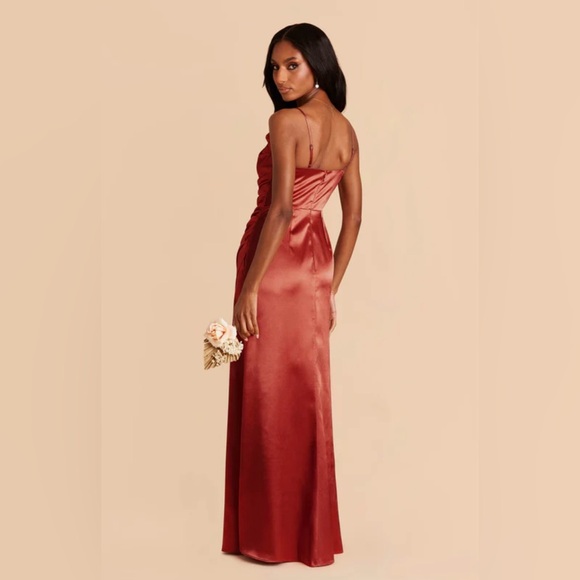 Birdy Grey Shiny Satin Lydia Dress - Picture 2 of 8